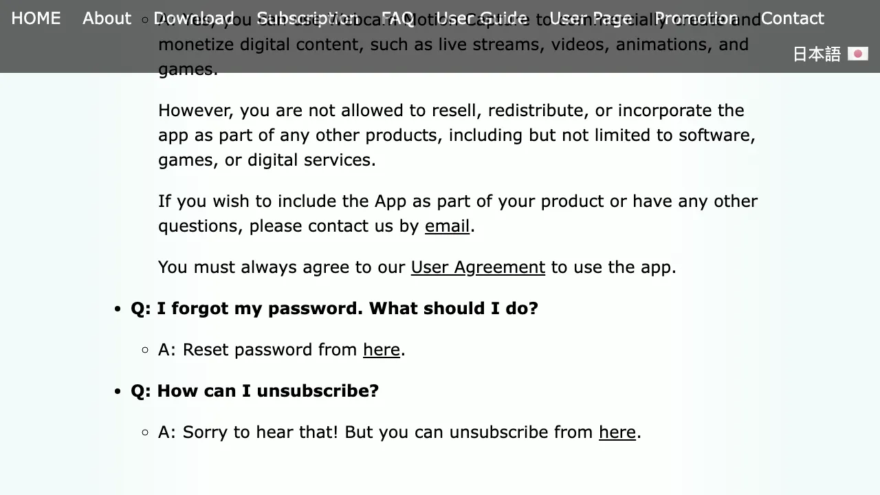 Webcam Motion Capture screenshot