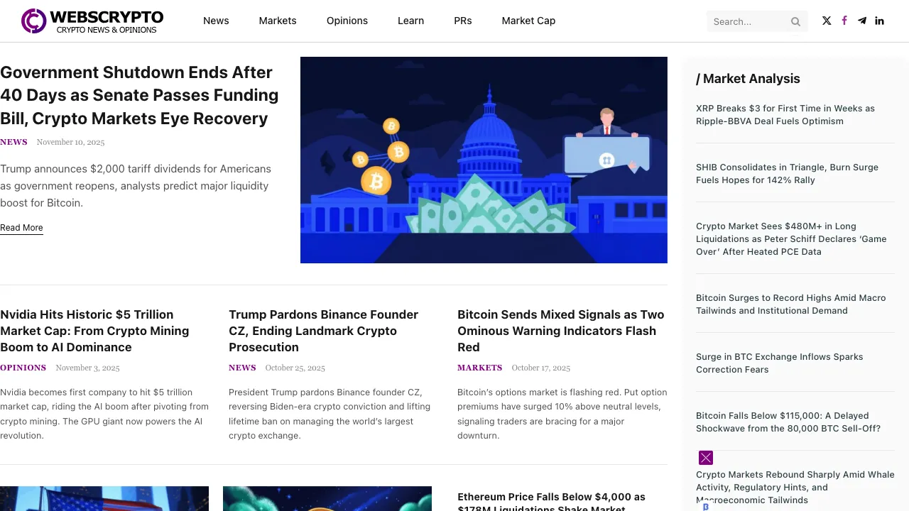 WebsCrypto screenshot