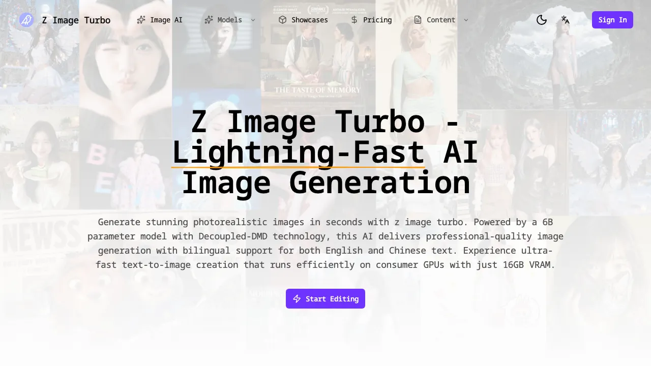 Z Image Turbo screenshot
