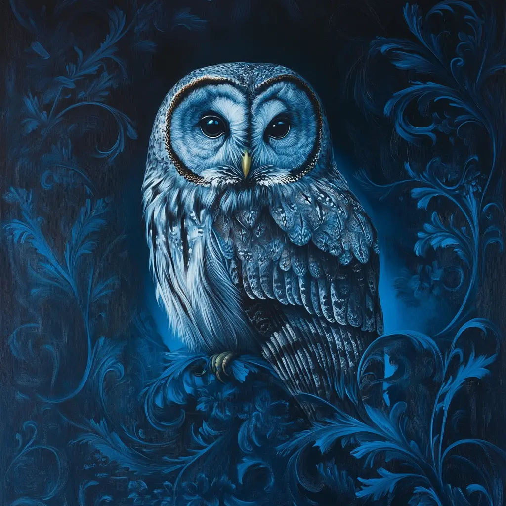 owl in the brand blue