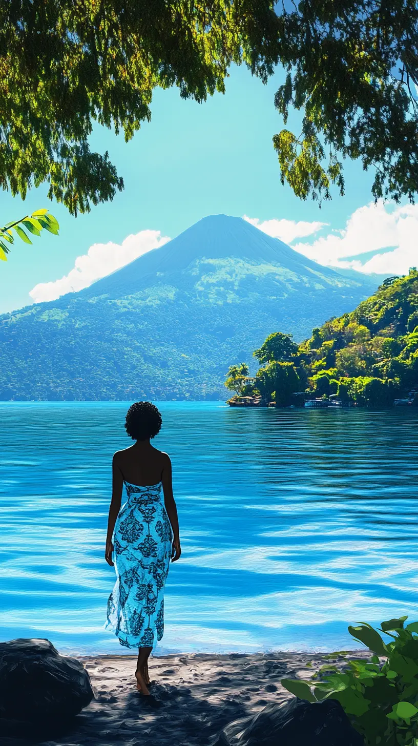 woman walking barefoot on the shore