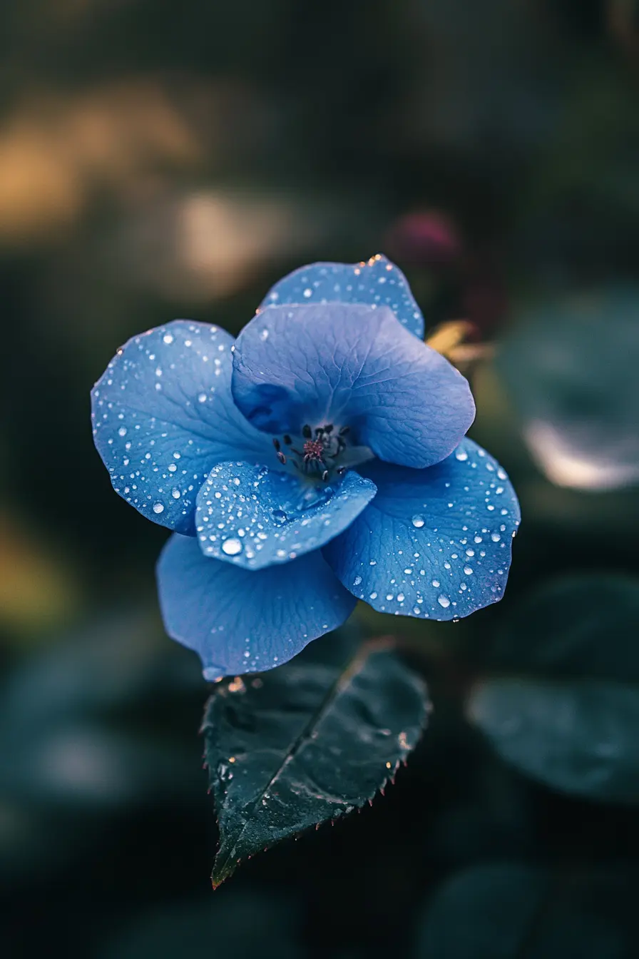 Beautiful blue rose